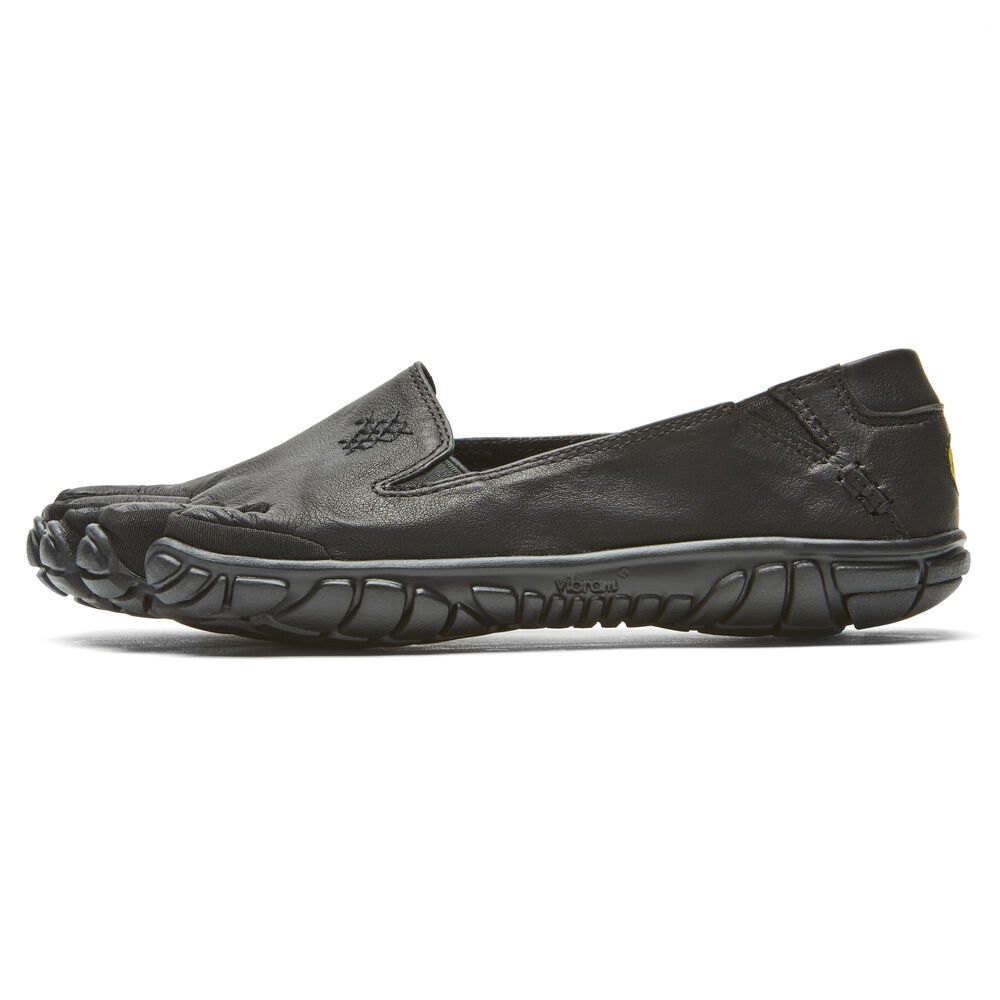 Vibram FiveFingers Dame Barfodet Sko Sort - Cvt-Leather - 1782MYWIU